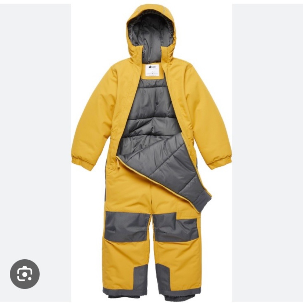 SOLD-MEC Yellow and Gray Snowsuit